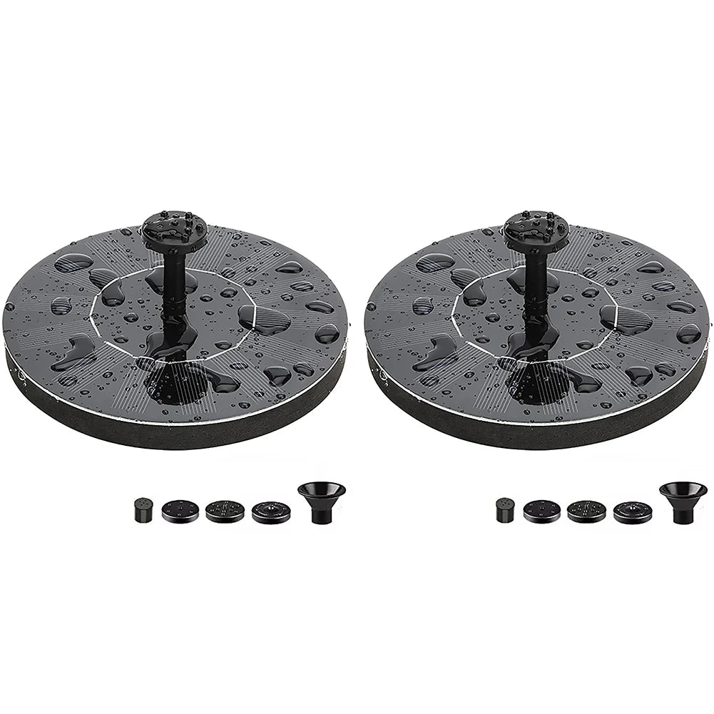 1W Solar Fountain Pump Lift 35-50CM Free Standing Floating Birdbath Water Pumps for Bird Bath Garden Pond Pool Fish Tank Outdoor