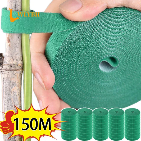 Reusable Nylon Plant Support Tape – Adjustable Hook & Loop Tie