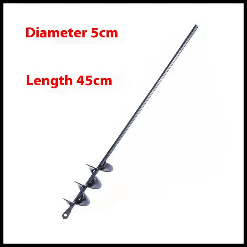 Helical Auger Drill Bit – Hand-Operated Garden Soil Loosener