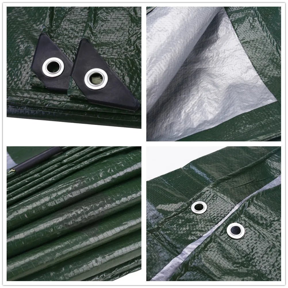 Waterproof Camping Tarp – 5x4m, 4x3m, 3x3m Outdoor Sun Shelter