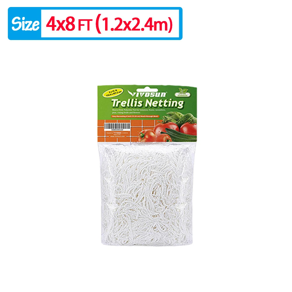 Heavy-Duty Garden Trellis Netting – Plant Support for Vines & Veggies