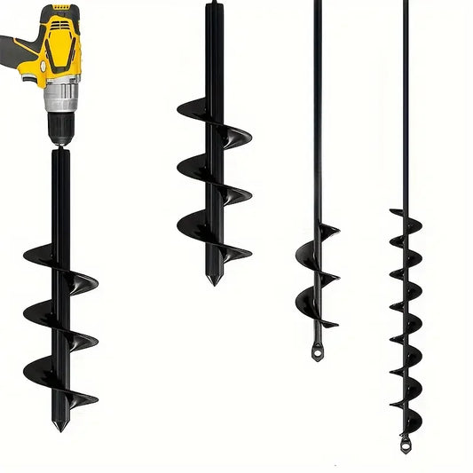 Garden Soil Auger Drill Bit – Handheld Earth Digging Tool for Planting
