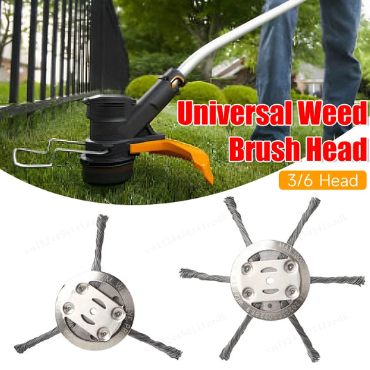 Universal Steel Wire Weed Brush Cutter Head – 15cm Lawn Mower Trimmer Disc