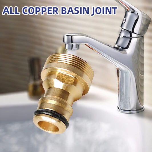 Universal Brass Faucet Adapter – 1/2/5PCS Tap Connectors for Garden & Kitchen Use
