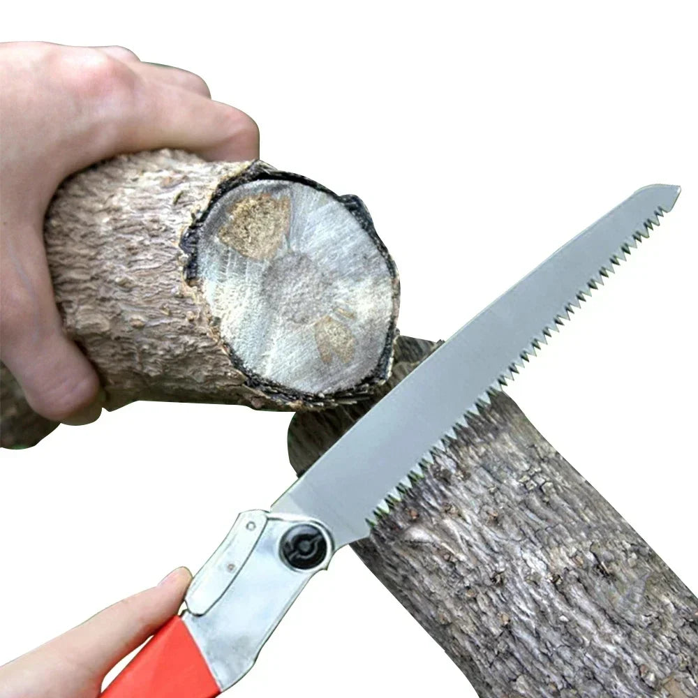 Foldable SK5 Pruning Hand Saw – Telescopic Garden Saw with Non-Slip Handle for Wood & Fruit Tree Trimming