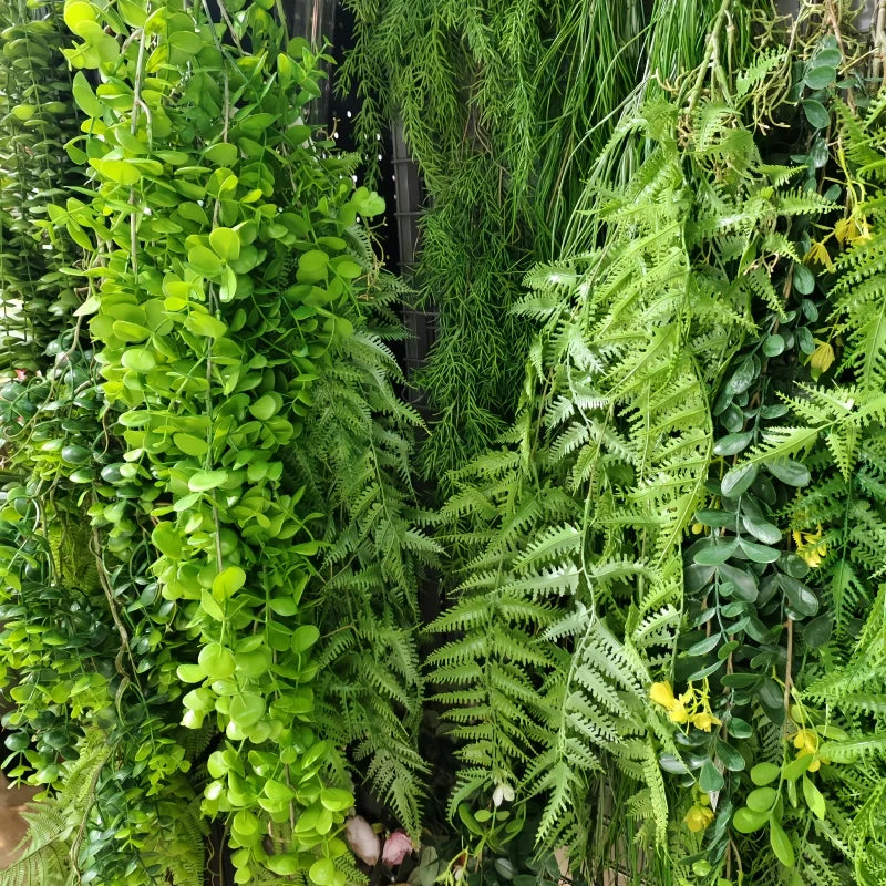 Artificial Hanging Green Vine – Plastic Rattan Plant for Home, Garden & Event Decoration