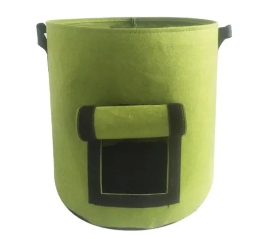 Vegetable Grow Bags – Nonwoven Fabric Pot with Harvest Window & Handles