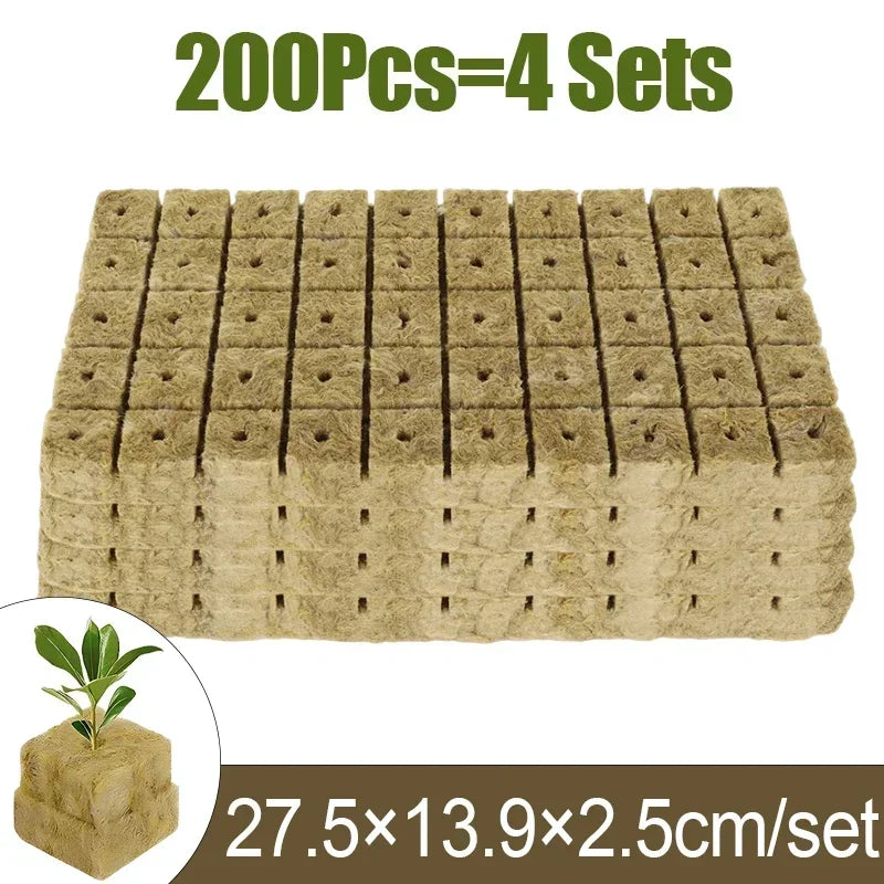 Sponge & Rock Wool Starter Plugs for Hydroponic Seed Propagation
