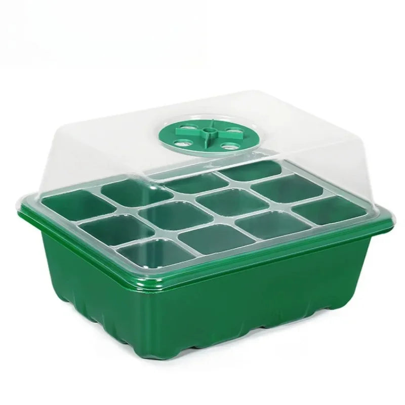 12-Cell Seed Starter Tray with Dome for Indoor Gardening