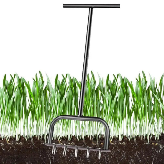 Manual Lawn Aerator Tool – Heavy-Duty Soil Ripper for Grass & Gardens