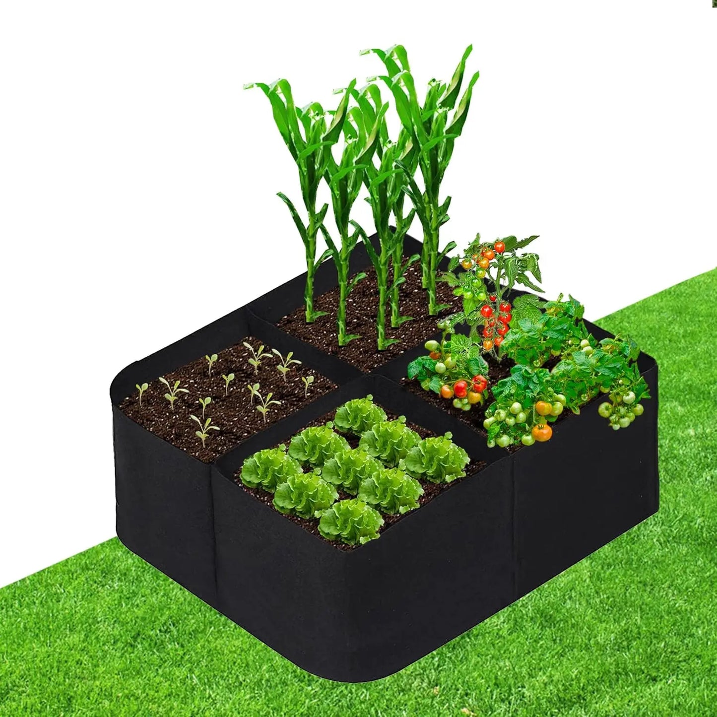 Large Garden Planting Grow Bag — Portable Nursery & Vegetable Planter for Outdoor Gardening, Trees, Herbs & Rooted Plants