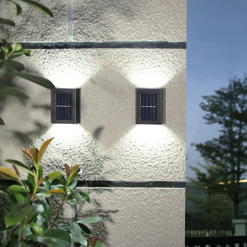 Solar LED Wall Lights – IP65 Waterproof Outdoor Garden Lighting (1–16 PCS)