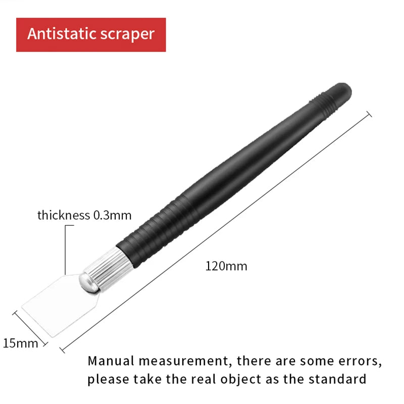 LUXIANZI Ceramic Solder Paste Scraper – Non-Magnetic BGA Repair Tool