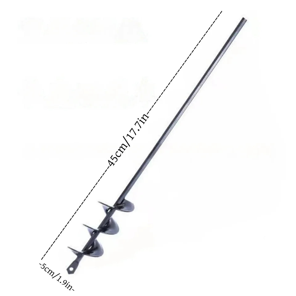 Auger Drill Bit Set for Planting — Spiral Hole Punch for Easy Digging & Soil Loosening (Fits Electric Drills)