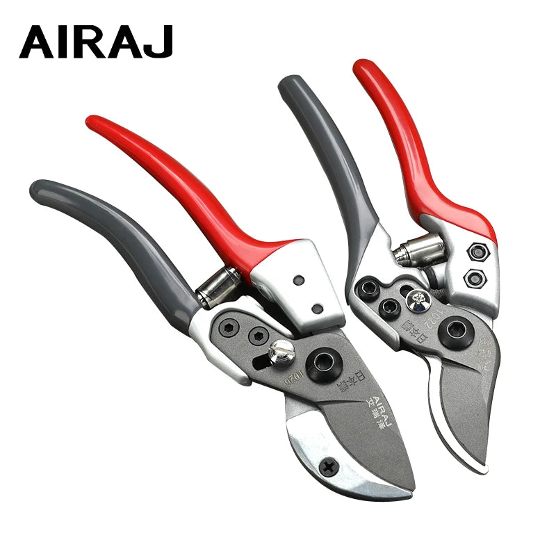 AIRAJ Bypass Pruning Shears – Sharp Garden Clippers for Trees & Bonsai