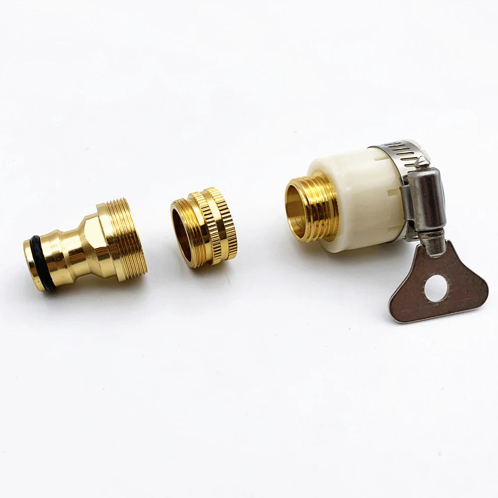 15-23mm Universal Hose Tap Adapter — Faucet Connector for Garden Water Hoses, Washing Machines & Dishwashers