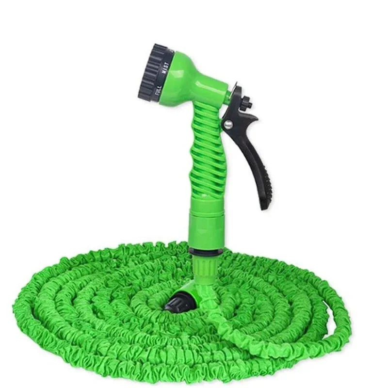 Expandable Telescopic Garden Hose with Spray Nozzle – 25FT/50FT/75FT/100FT High-Pressure Watering Set for Home & Garden