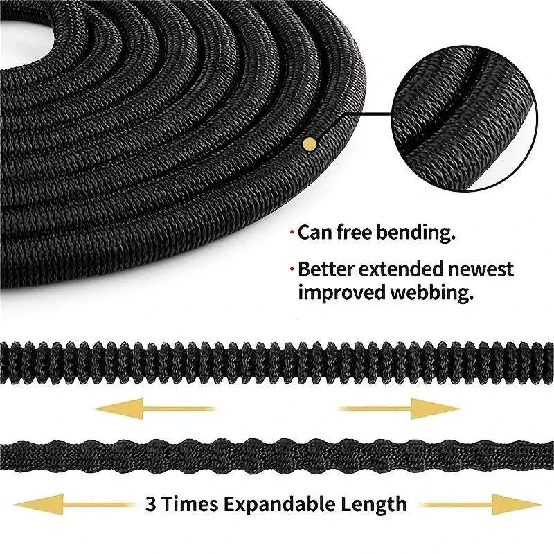 Expandable Garden Hose with High-Pressure Spray Nozzle – Flexible & Durable