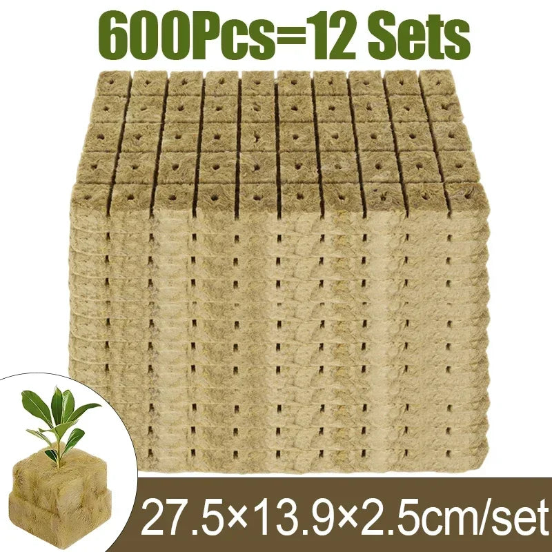 Sponge & Rock Wool Starter Plugs for Hydroponic Seed Propagation