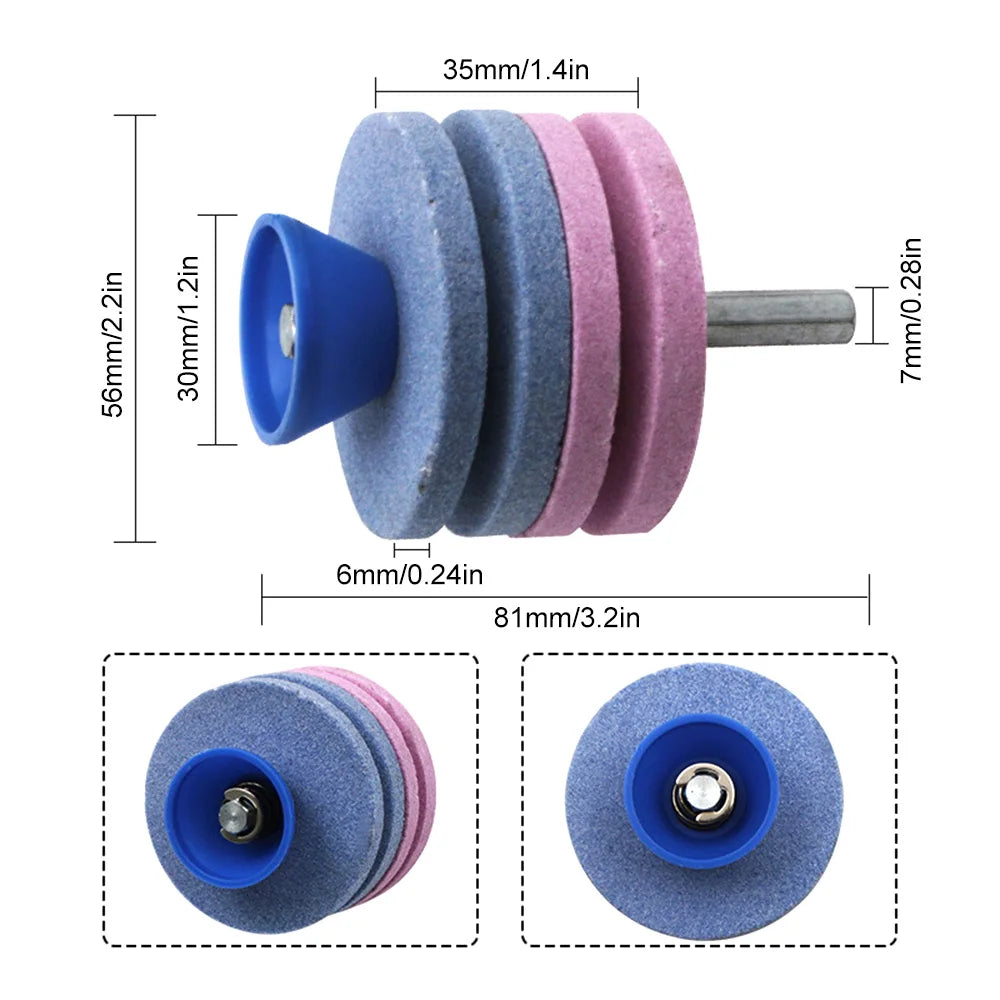 Universal Rotary Lawn Mower Blade Sharpener – Fast Knife Grinder Tool for Drill Cutters & Lawnmowers