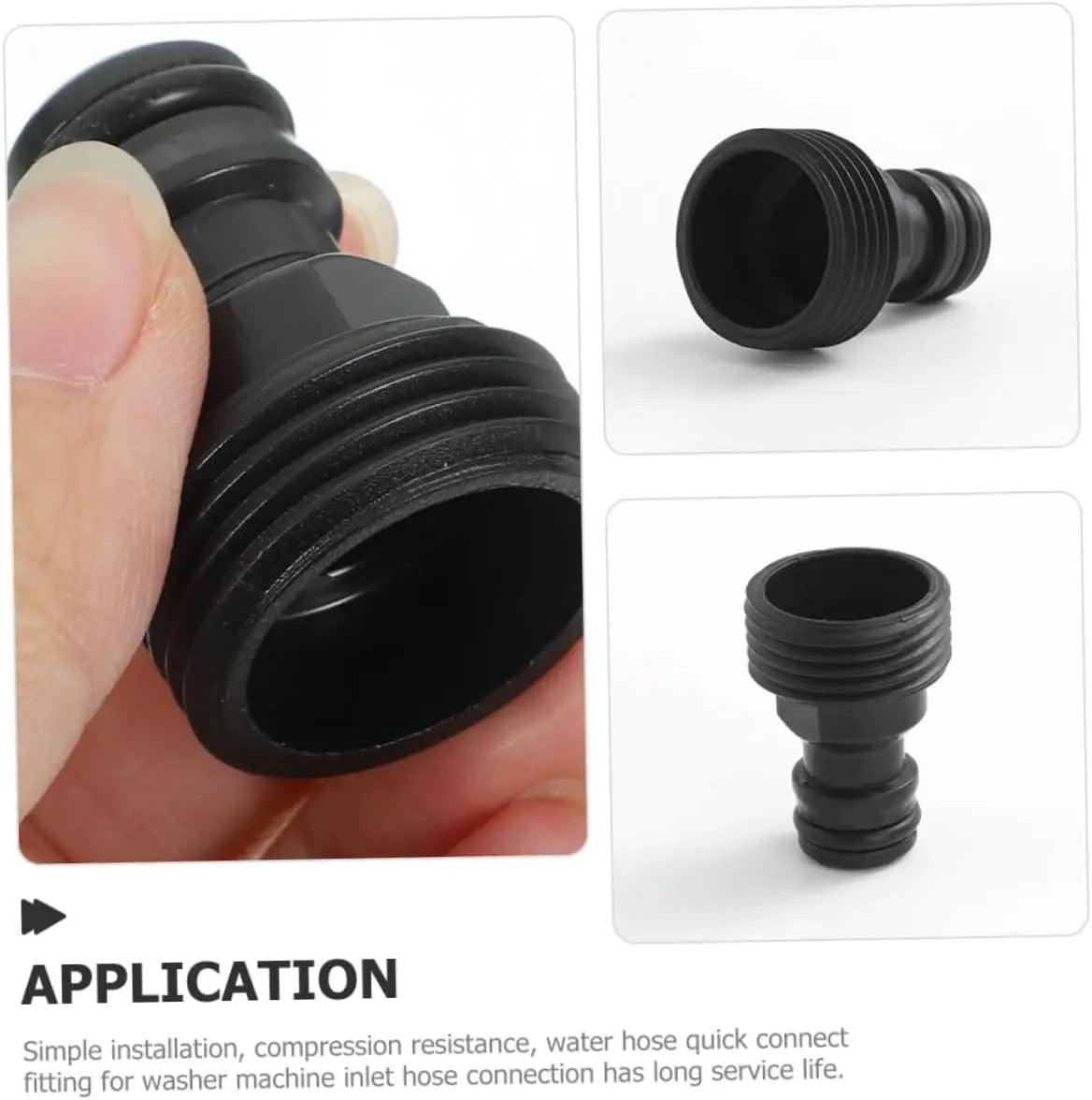 2-Way Y-Shaped Garden Hose Splitter with Valves – Plastic Adapter