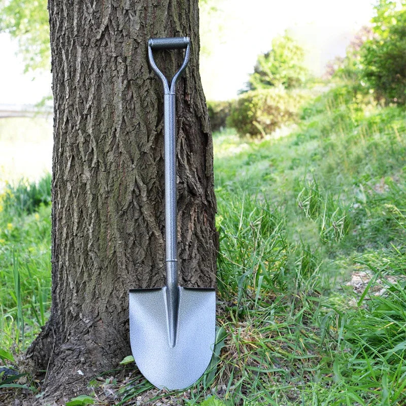 Heavy-Duty Manganese Steel Garden Shovel with D-Grip Handle – 76cm