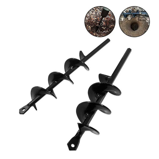Heavy-Duty Garden Auger Drill Bit for Soil Loosening & Planting