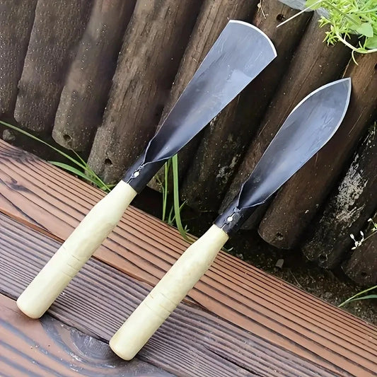 2PCS Metal Garden Trowels – Hand Shovels for Planting & Weeding