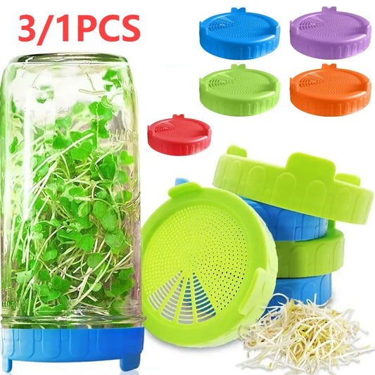 Sprouting Lid for Mason Jars – BPA-Free Mesh Cover for Seed Germination