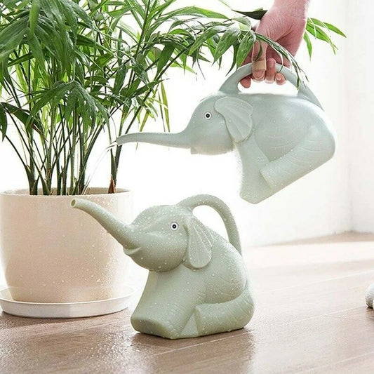 Cute Elephant Watering Can – Plastic Plant Sprinkler for Kids & Gardens