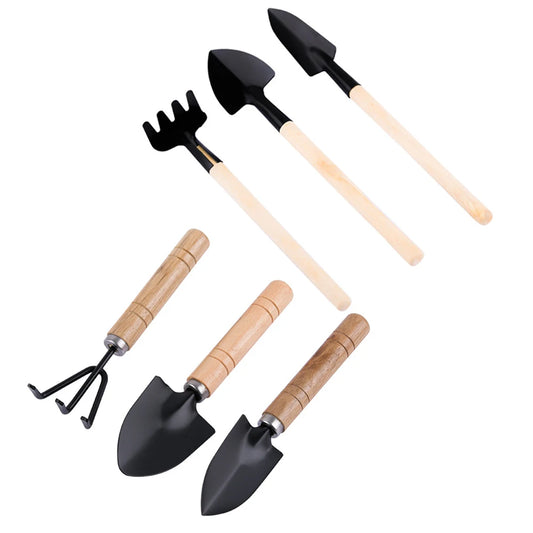 Mini Gardening Tool Set – 3pcs Rake & Shovel Kit for Pots & Bonsai