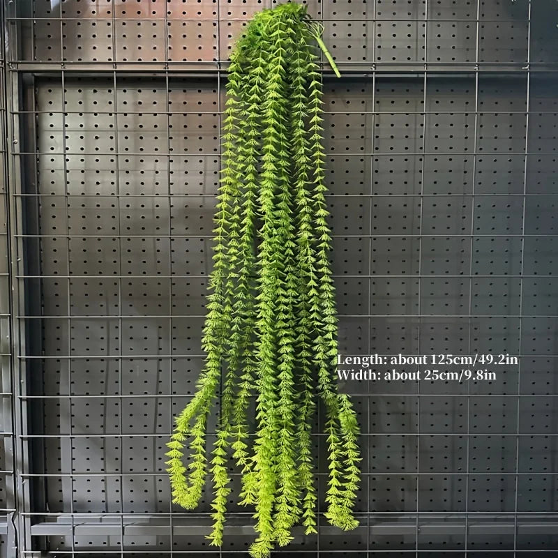 Artificial Hanging Green Vine – Plastic Rattan Plant for Home, Garden & Event Decoration
