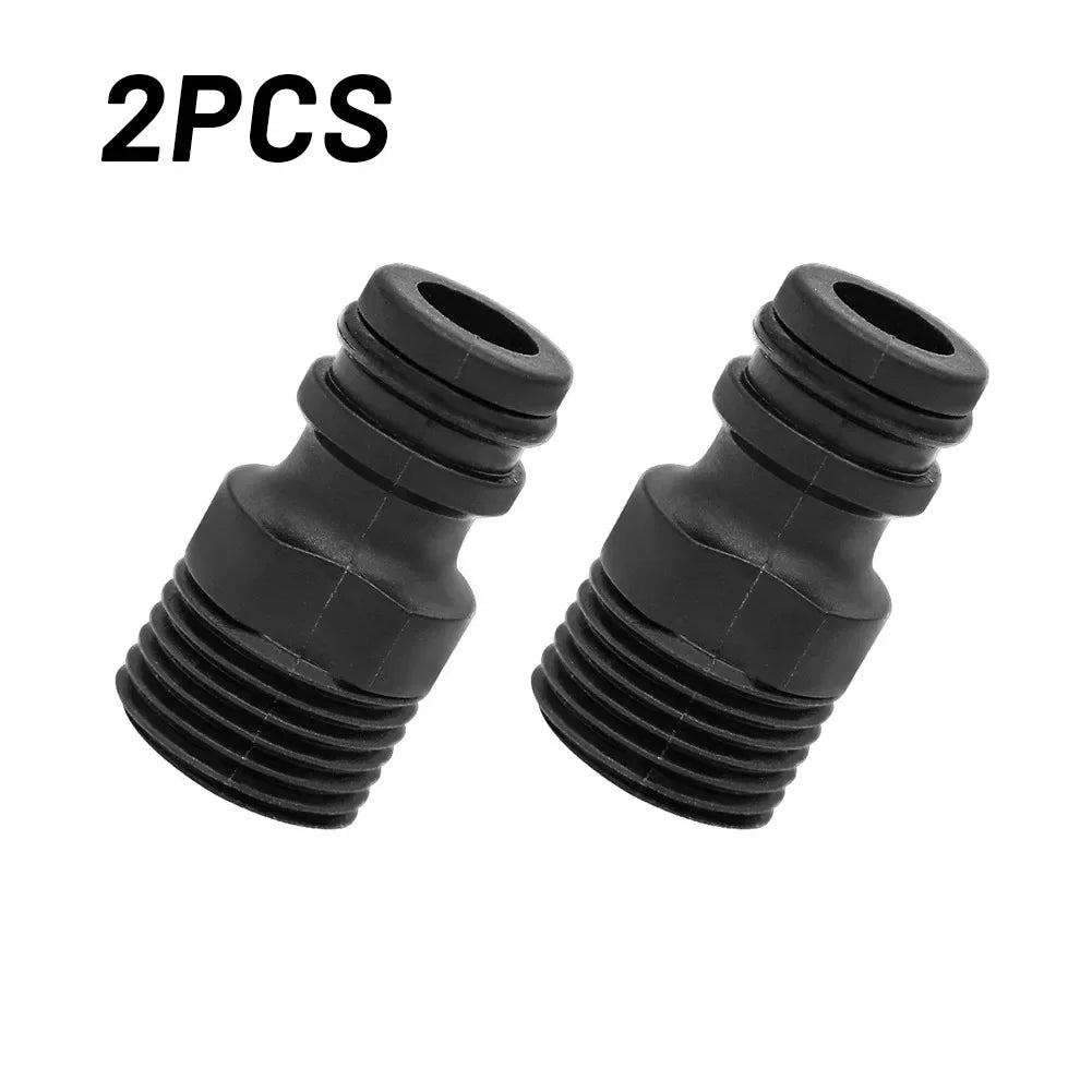 2/20PCS 1/2" BSP Threaded Tap Adapter — Quick Connect Garden Hose & Irrigation Pipe Fittings for Home Gardening