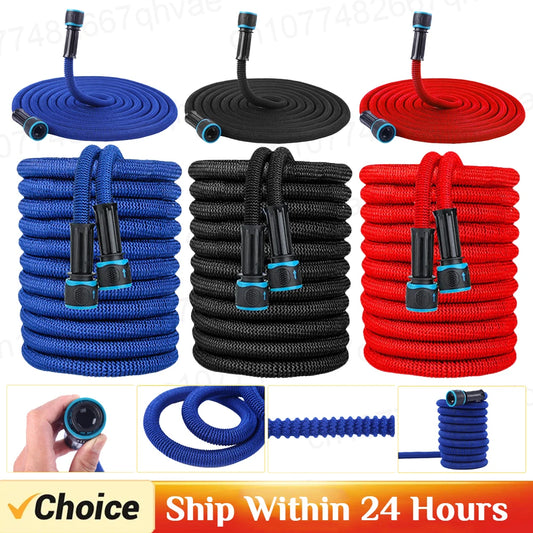 Expandable Magic Garden Hose with Quick Connector – 25ft to 100ft