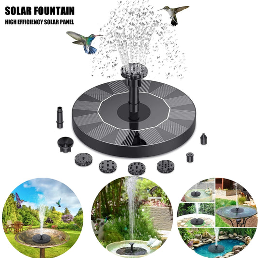 Solar Water Fountain – Mini Solar Powered Pump for Pools, Ponds, Bird Baths & Garden Decor