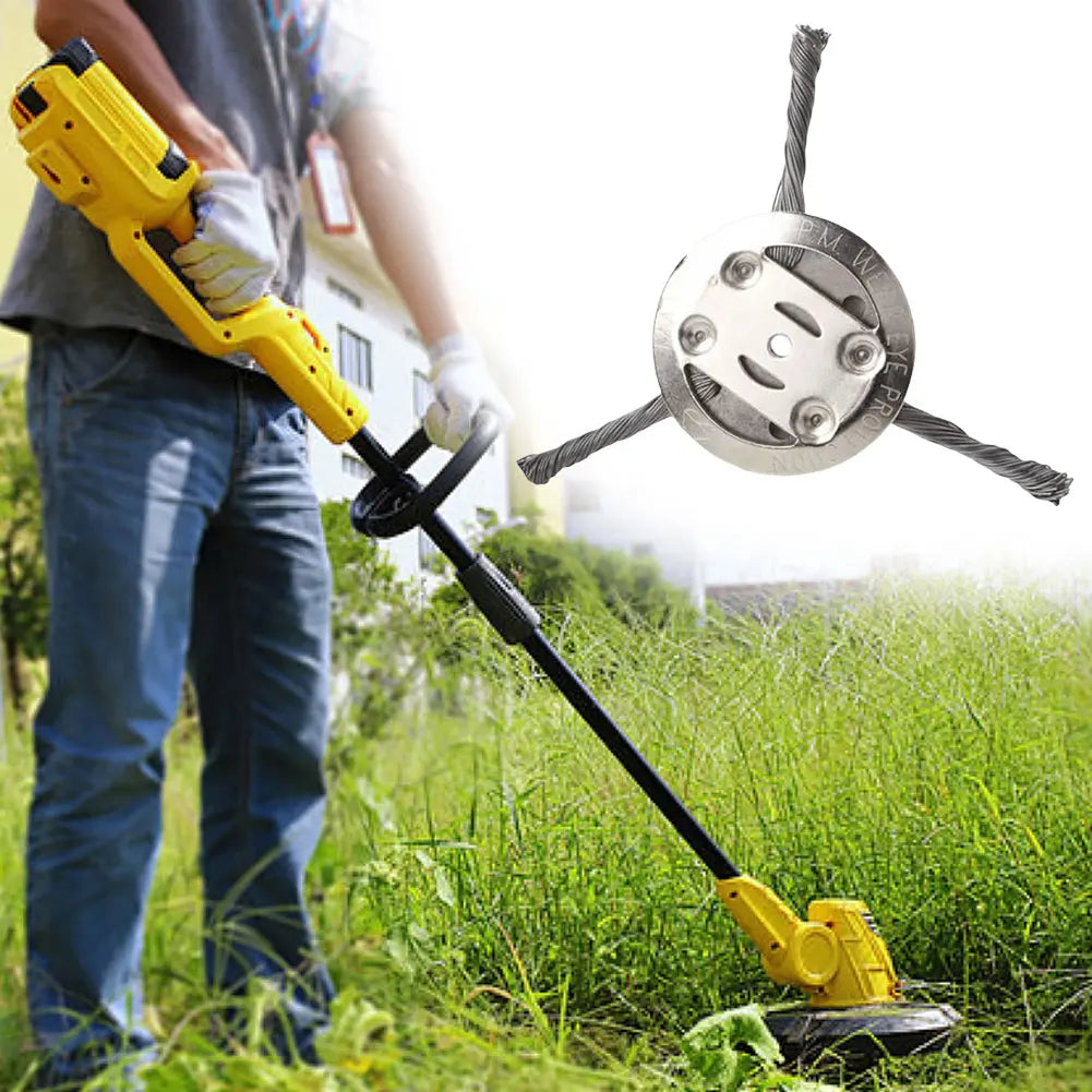 Universal Steel Wire Weed Brush Cutter Head – 15cm Lawn Mower Trimmer Disc