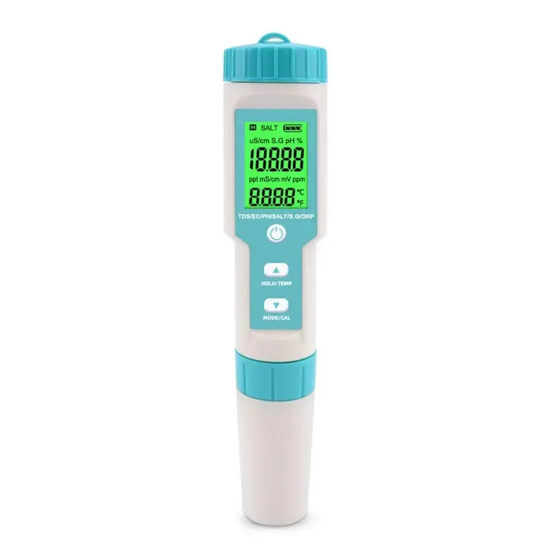 Yieryi 7-in-1 Water Quality Tester – pH, TDS, EC, ORP, Temp, Salinity