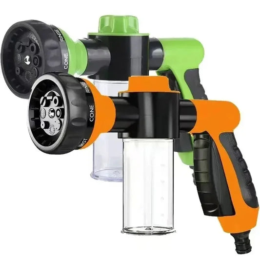 Portable Auto Foam Lance Water Gun – High-Pressure 3-Grade Nozzle Jet Sprayer for Car & Garden Cleaning