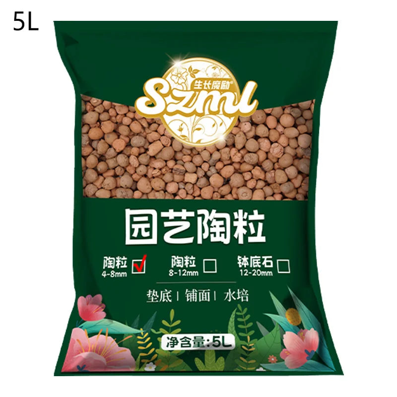 1L Natural Expanded Clay Pebbles for Hydroponics & Orchids