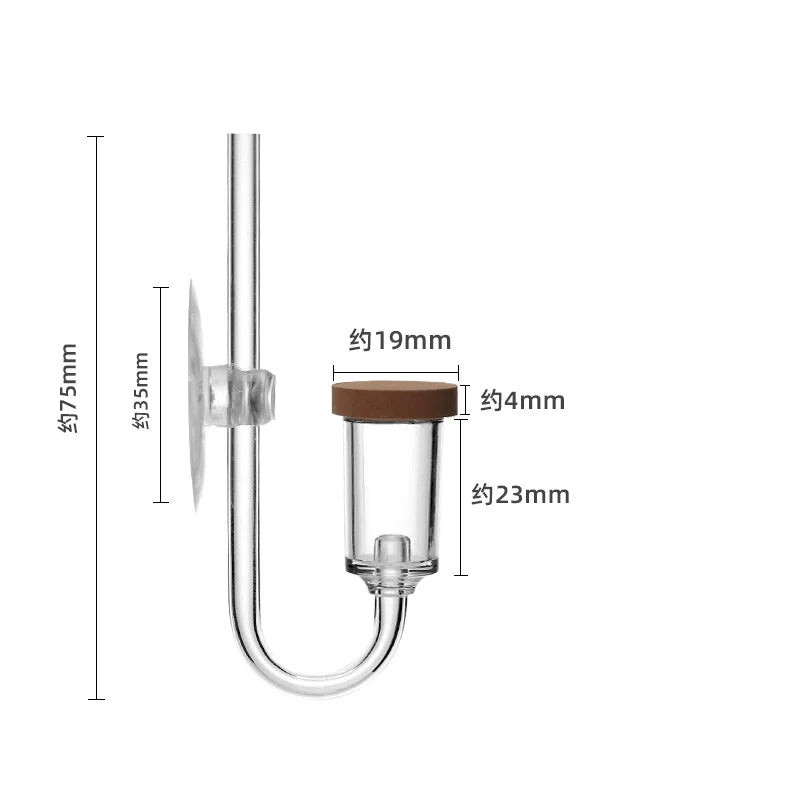 Acrylic CO₂ Diffuser for Aquariums – Aquatic Plant CO2 System Tool
