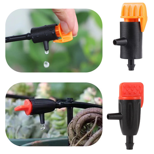 20pcs Adjustable Drippers – 0–60L/H Micro Irrigation Emitters