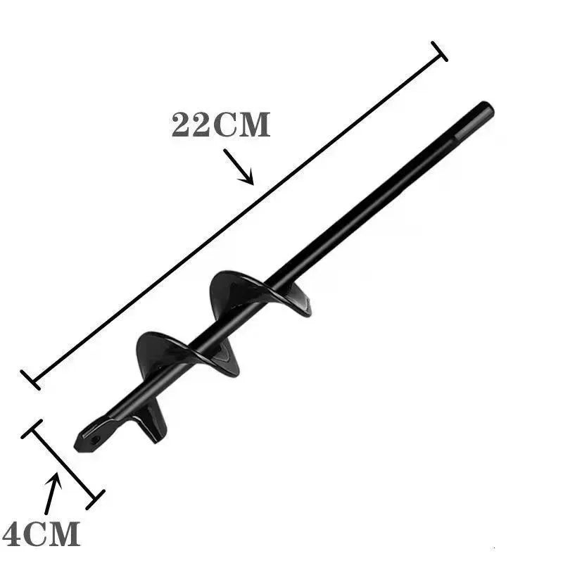 14.57Inch Earth Planter Spiral Auger Drill Bit Post Hole Digger Power Garden Auger Kit