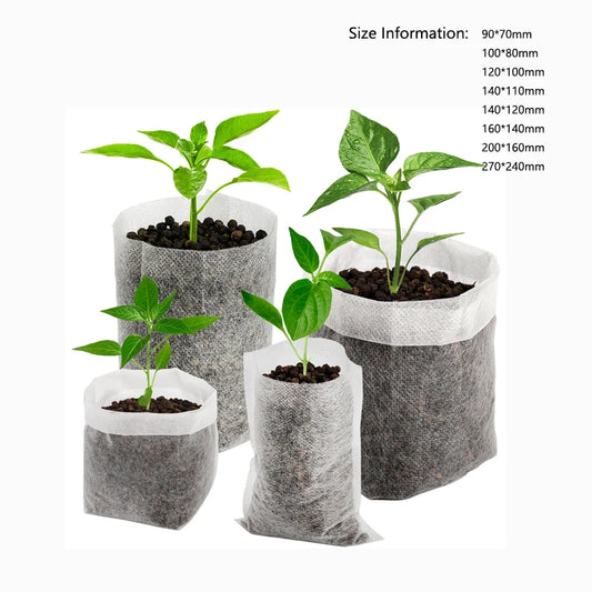 Biodegradable Fabric Seedling Grow Bags for Easy Transplanting