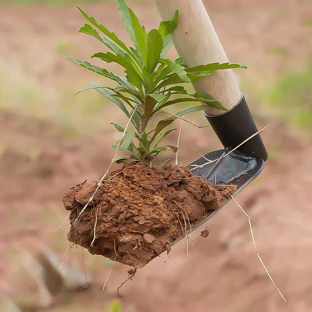 Durable Small Hoe for Soil Digging and Weeding – Manganese Steel Tool