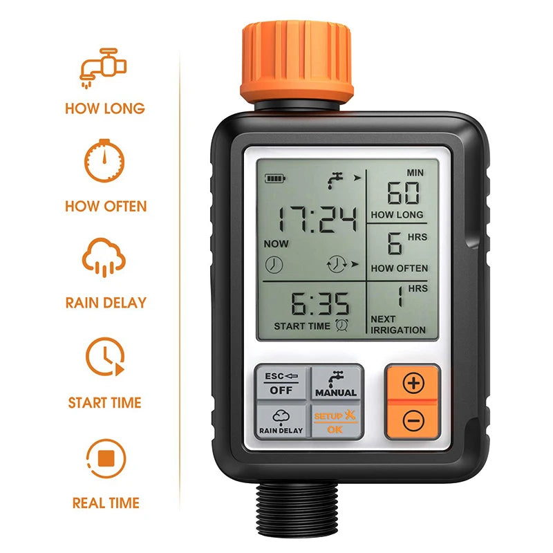 Eshico Digital Water Timer – Automatic Garden Irrigation Controller