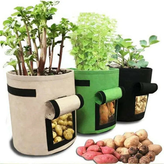 Large Felt Potato Grow Bag with Handles – Breathable, Durable, 5 & 7 Gallons