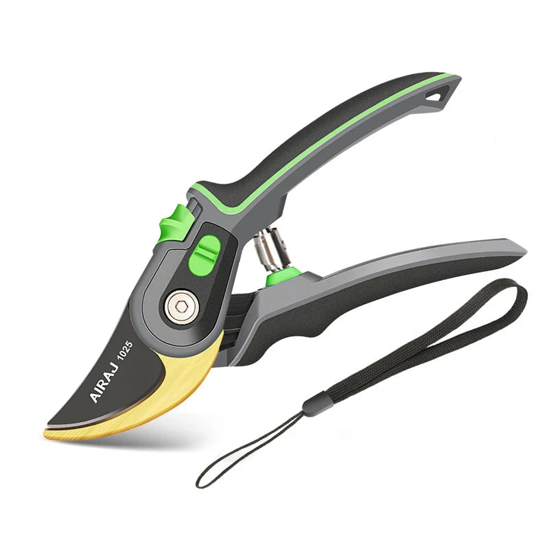 Heavy-Duty Anvil Pruning Shears — Garden Secateurs for Branch Cutting, Shrubs & Orchard Trimming