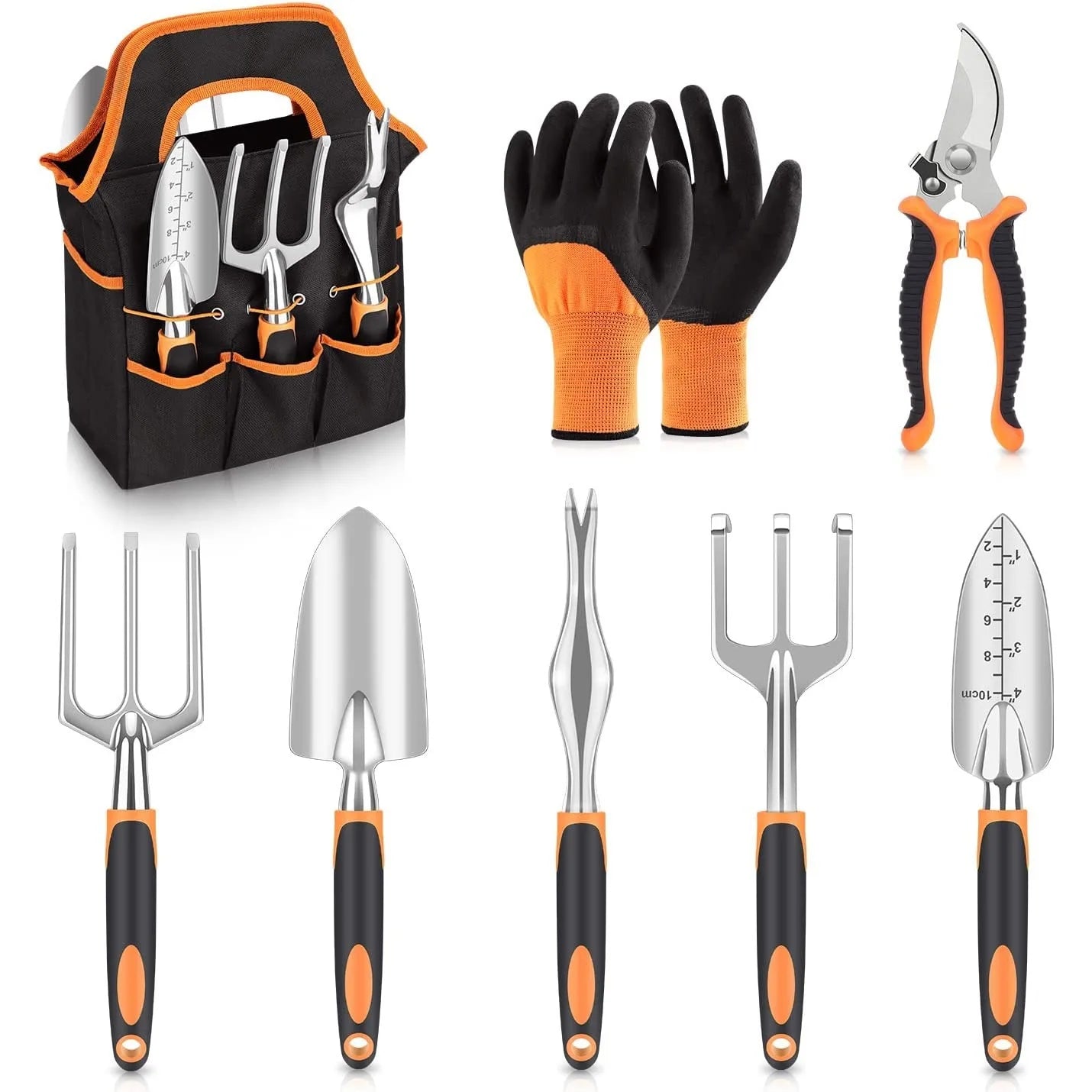8PCS Garden Tool Set – Mini Shovel, Fork, Gloves & Planting Tools