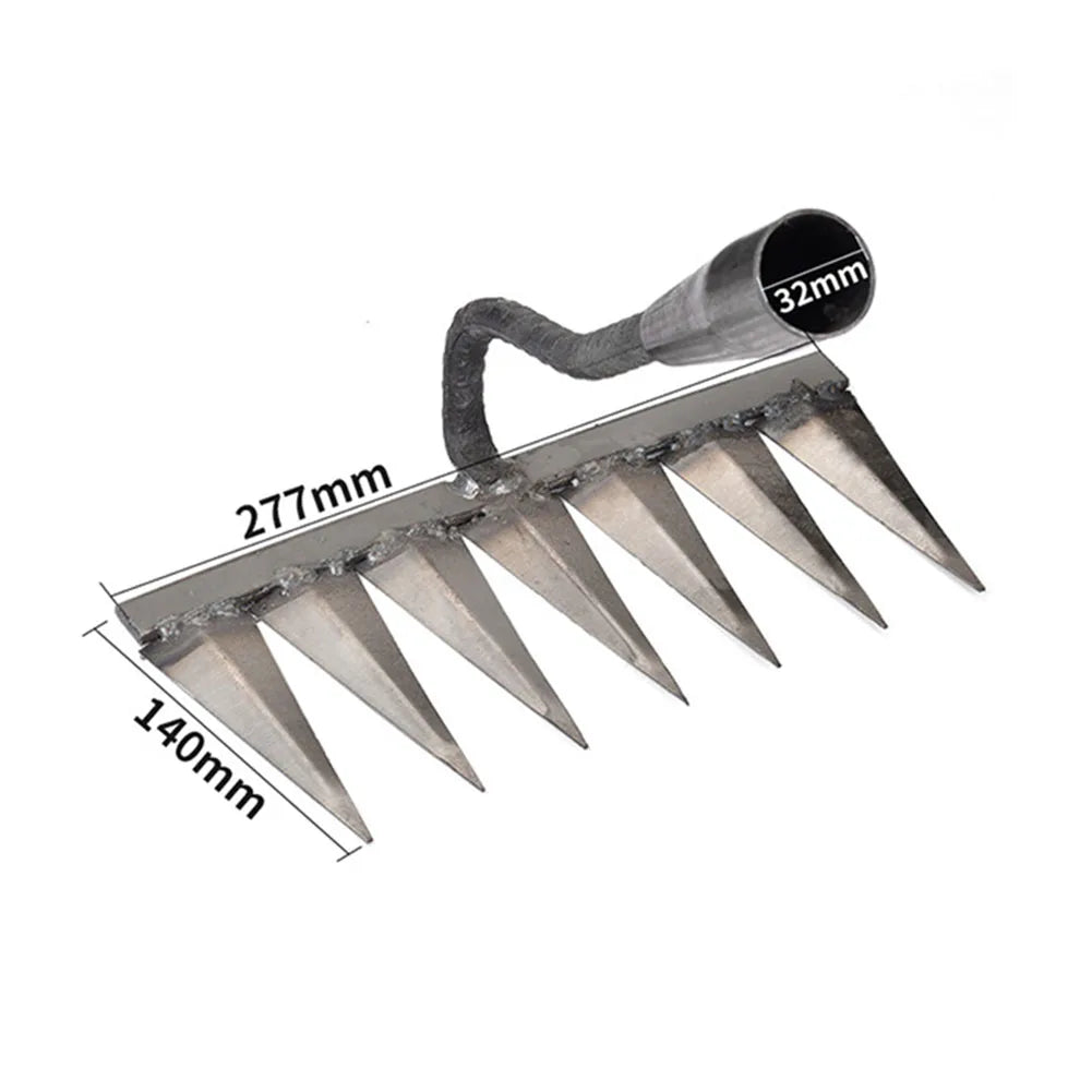 Steel Weeding Hoe Rake – Hand Soil Loosening & Garden Puller Tool