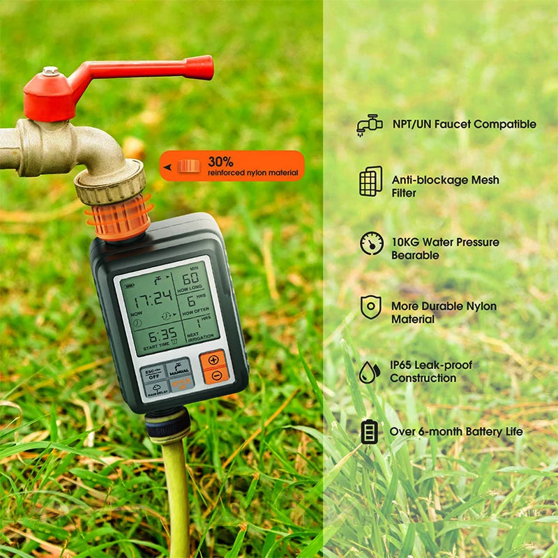 Eshico Digital Water Timer – Automatic Garden Irrigation Controller